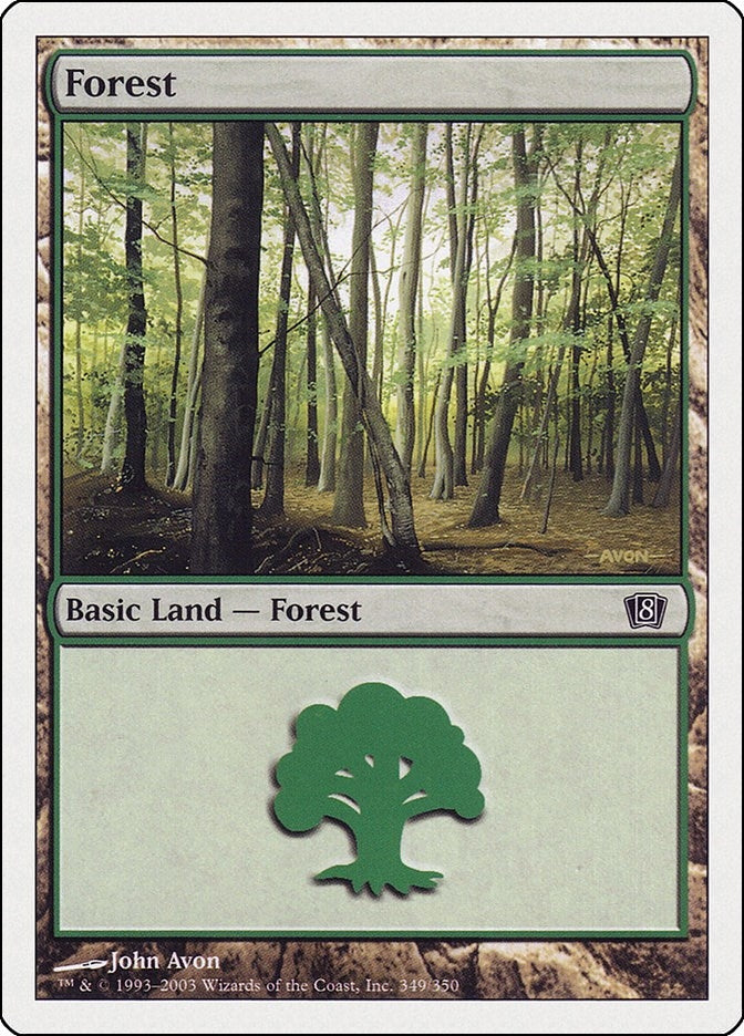 Forest (349) (349) [8ED] - MTG Single
