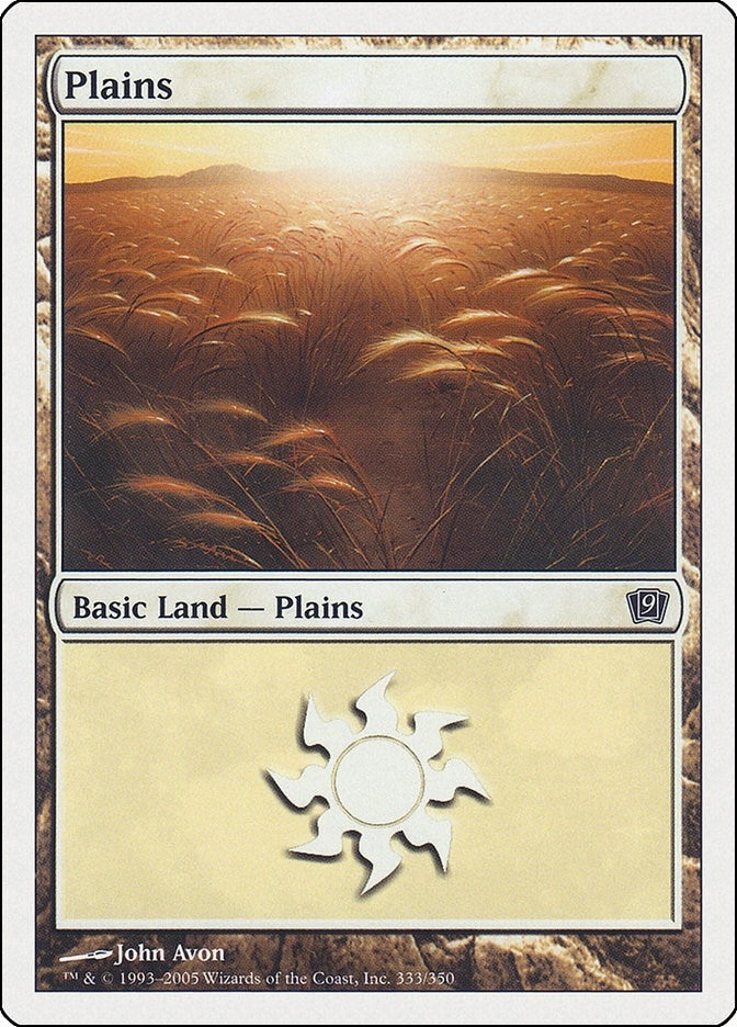 Plains (333) (333) [9ED] - MTG Single