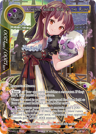 Athenia Sealed God of the Ruins (Secret) (3) [SNV] - Force of Will Single