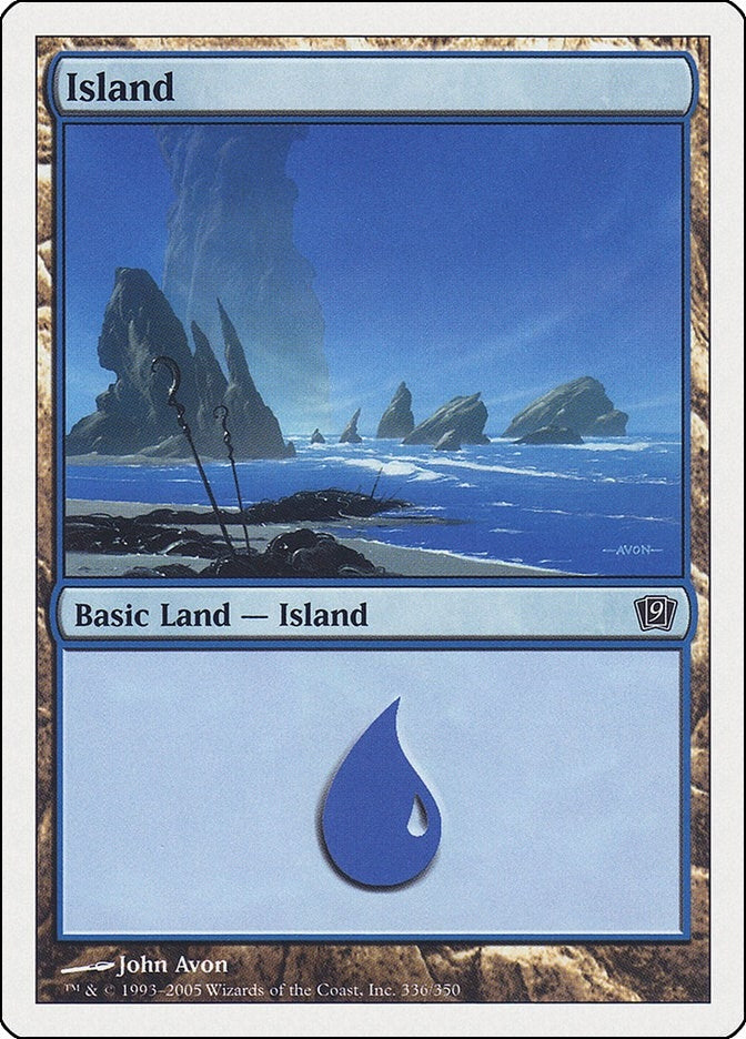 Island (336) (336) [9ED] - MTG Single
