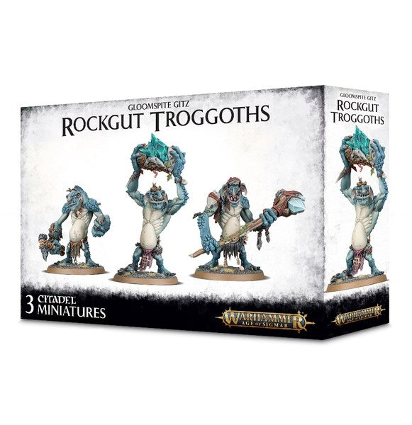 Warhammer: Age of Sigmar - Gloomspite Gitz: Rockgut Troggoths [PLAS] - Warhammer Box Sets Sealed