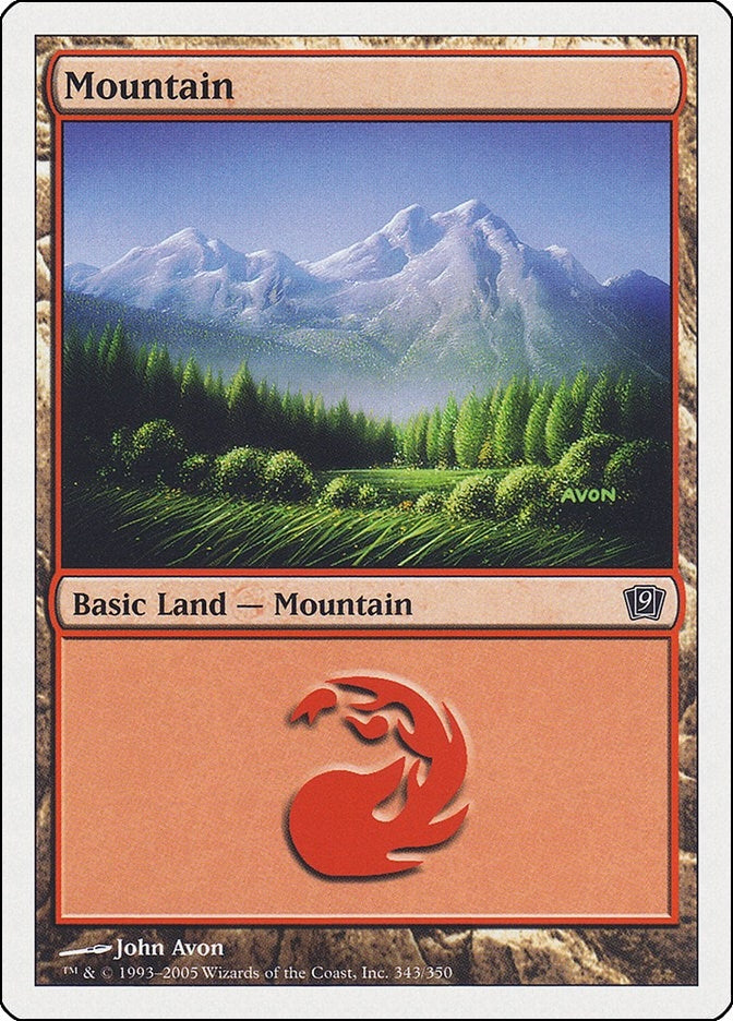 Mountain (343) (343) [9ED] - MTG Single