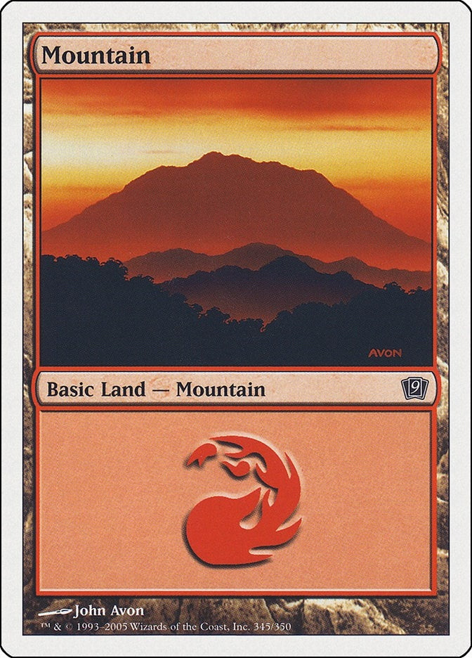 Mountain (345) (345) [9ED] - MTG Single