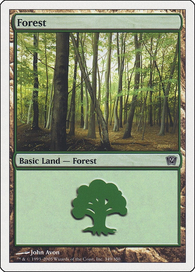 Forest (349) (349) [9ED] - MTG Single