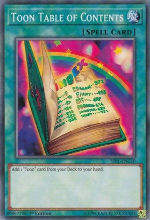 Toon Table of Contents (110) (SS01) - YuGiOh Single