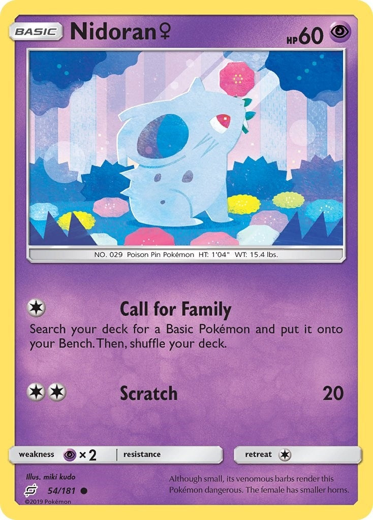 Image for Nidoran F (54/181) (SM - Team Up) - Pokemon
