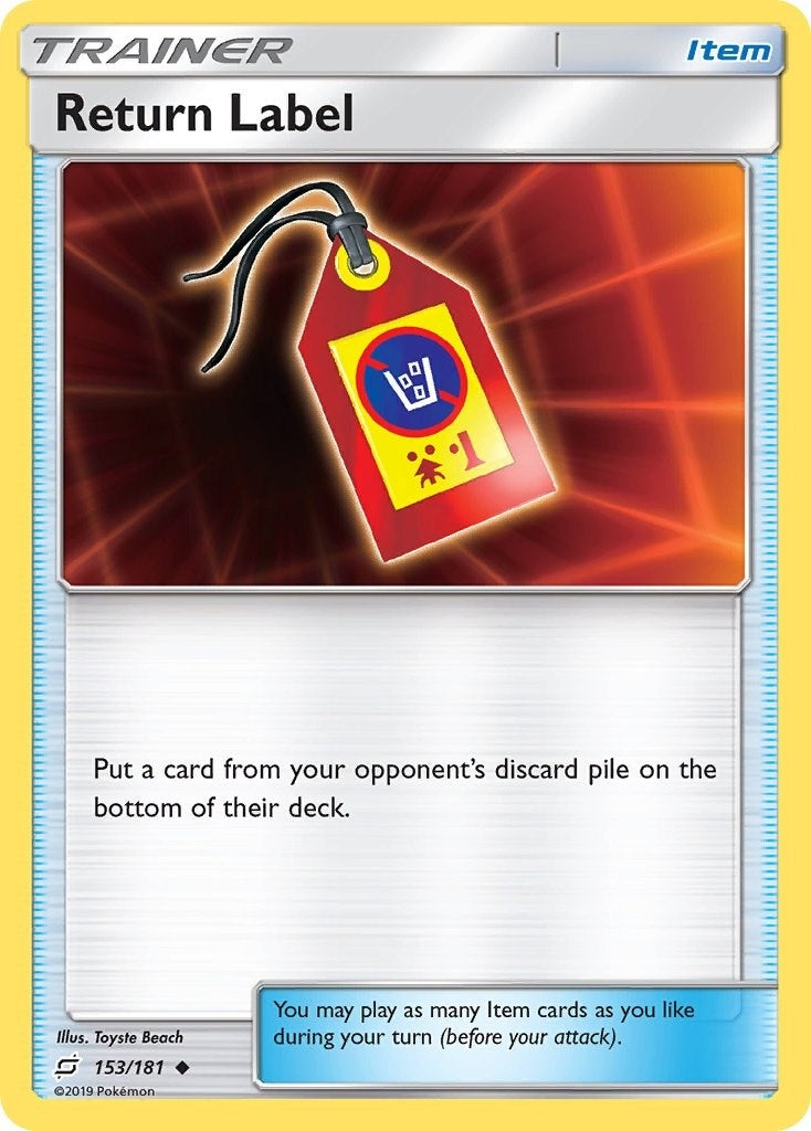 Image for Return Label (153/181) (SM - Team Up) - Pokemon