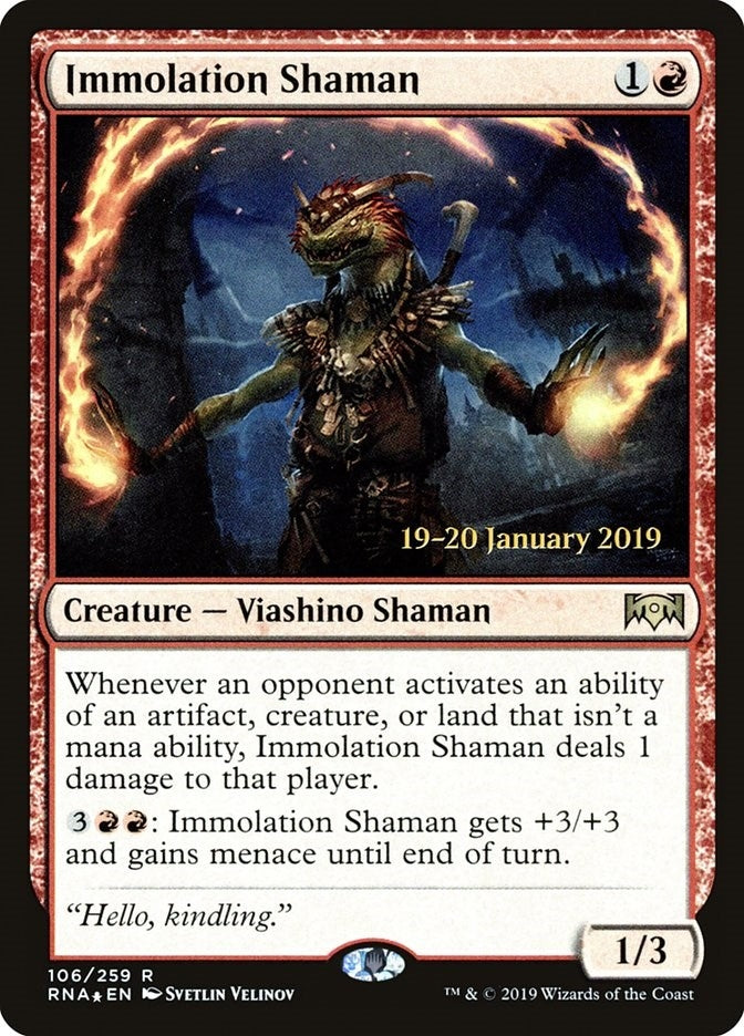 Immolation Shaman (106) [PRE] - MTG Single