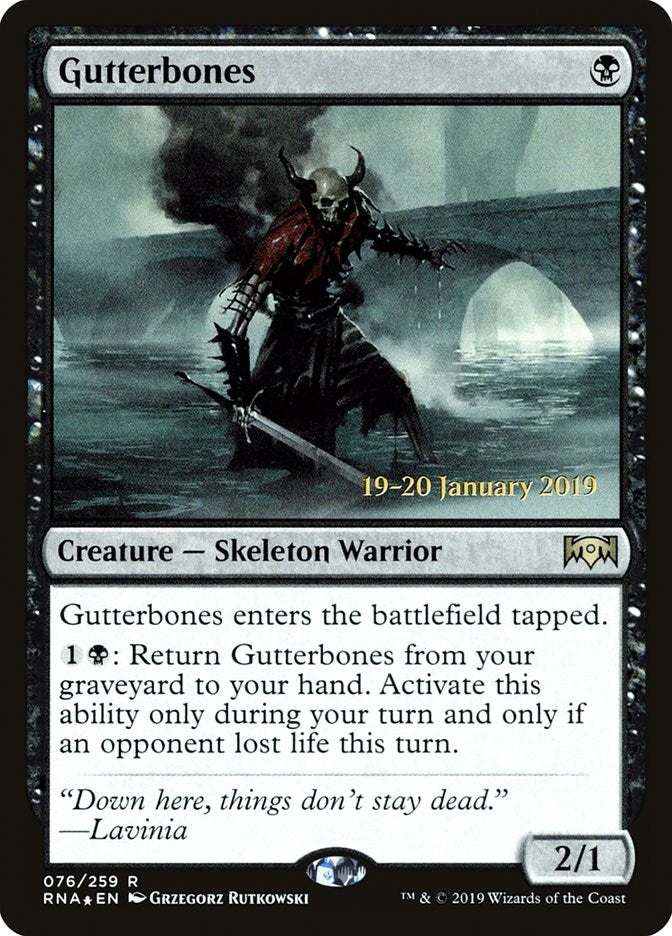 Gutterbones (76) [PRE] - MTG Single