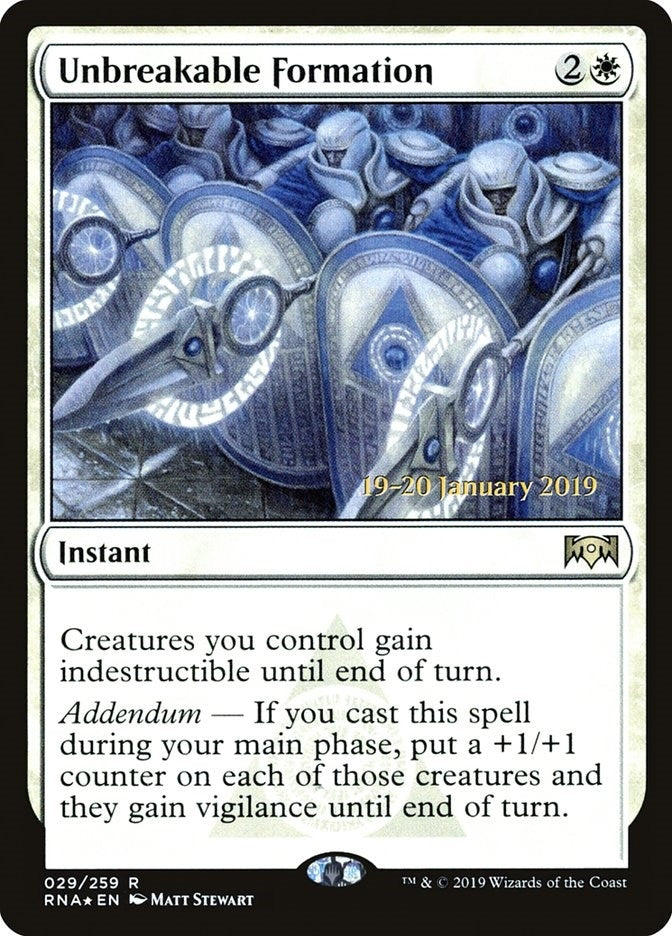 Unbreakable Formation (29) [PRE] - MTG Single