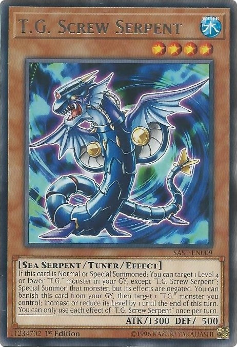 T.G. Screw Serpent (9) (SAST) - YuGiOh Single