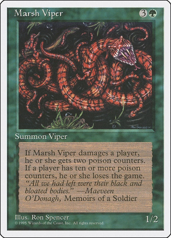 Marsh Viper [4ED] - MTG Single