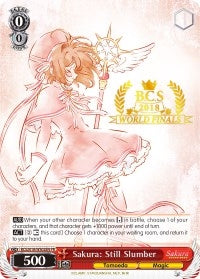 Sakura: Still Slumber (2018 World Finals) (201802) [EVENT] - Weiss Schwarz Single