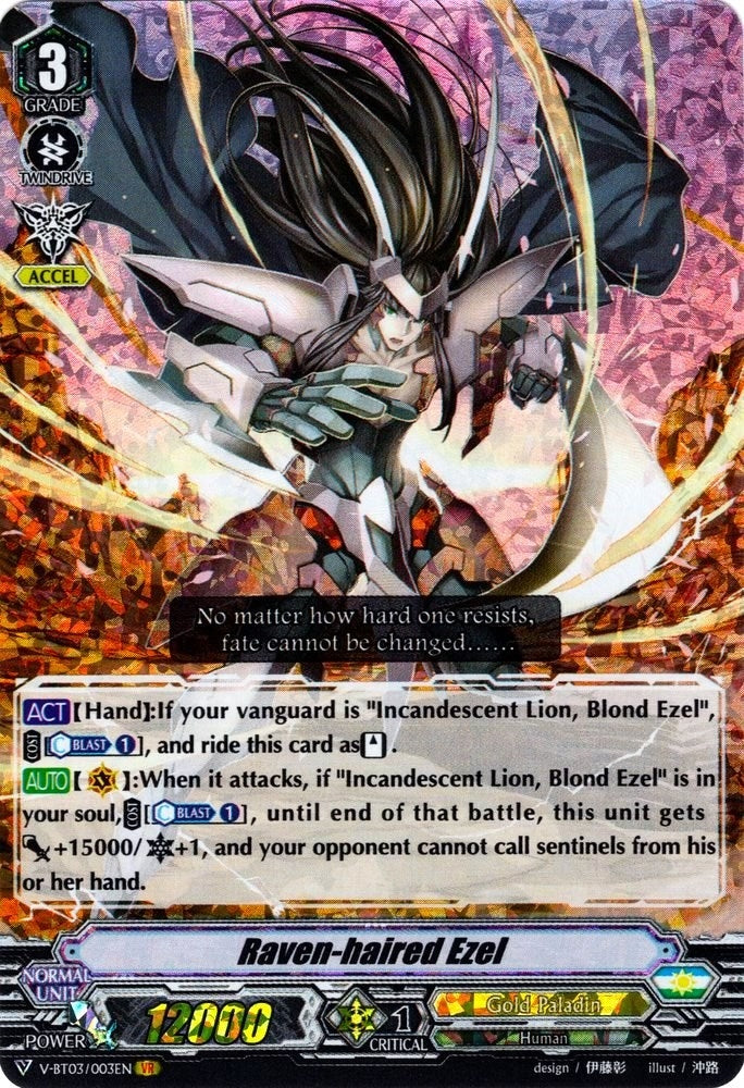 Raven-haired Ezel (3003) [V-BT03] - Cardfight Vanguard Single
