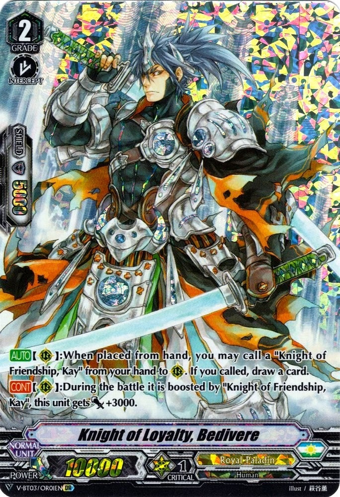 Knight of Loyalty Bedivere (OR) (301) [V-BT03] - Cardfight Vanguard Single