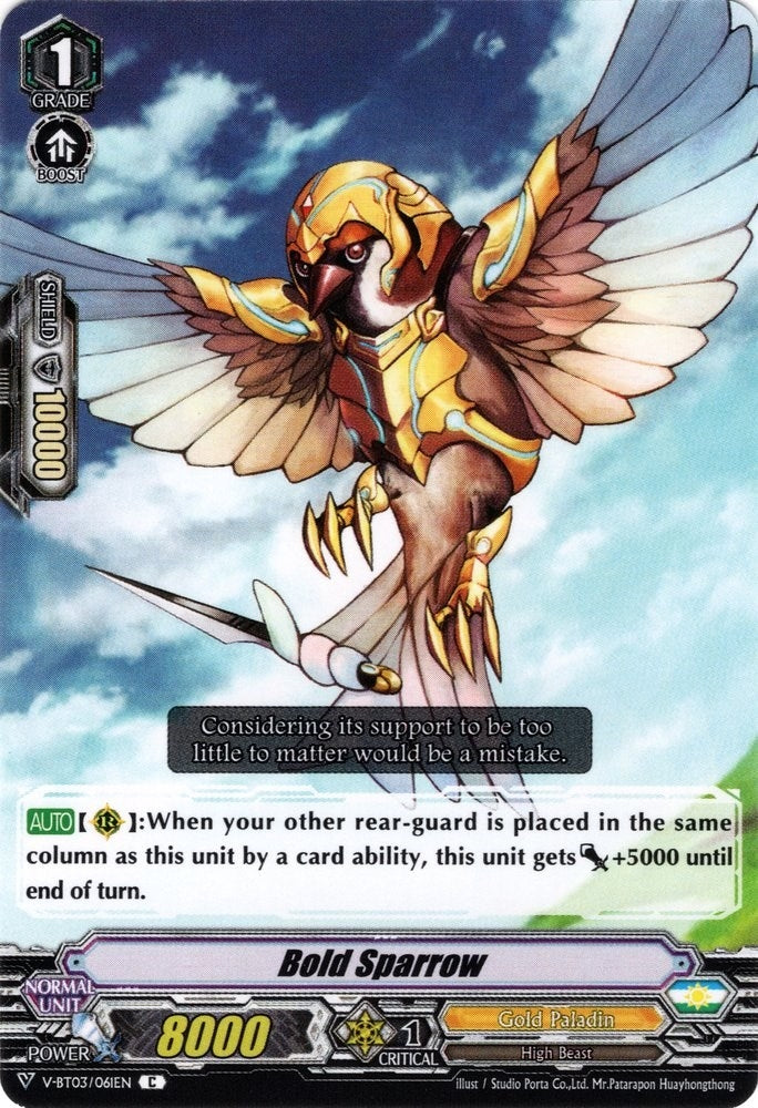 Bold Sparrow (3061) [V-BT03] - Cardfight Vanguard Single