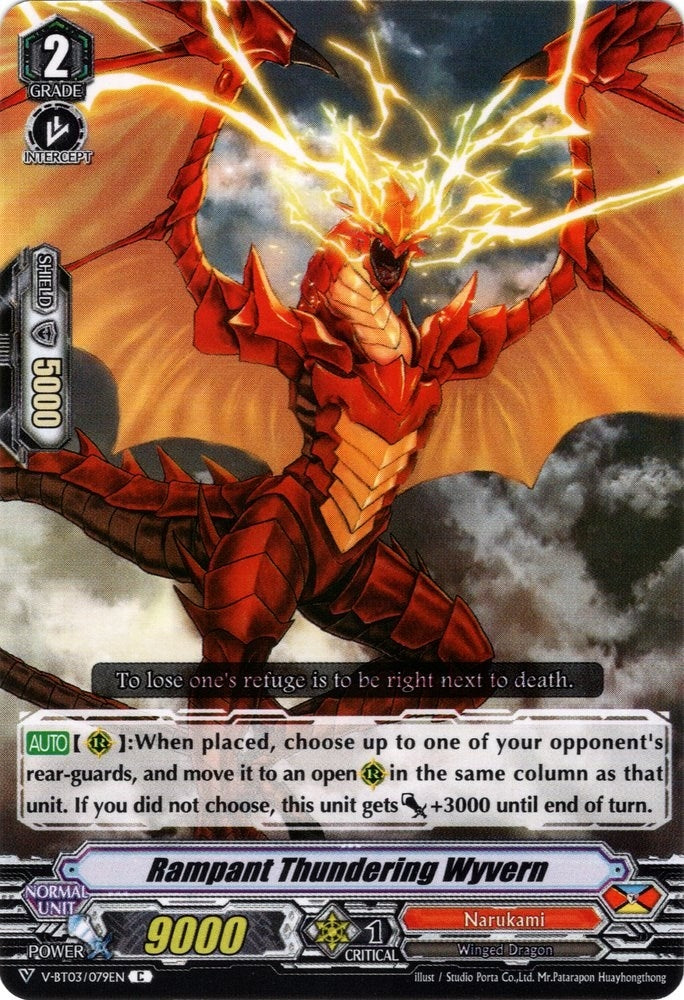 Rampant Thundering Wyvern (3079) [V-BT03] - Cardfight Vanguard Single