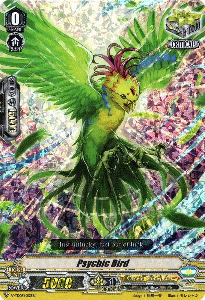 Psychic Bird (RRR Foil) (5012) [V-TD05] - Cardfight Vanguard Single