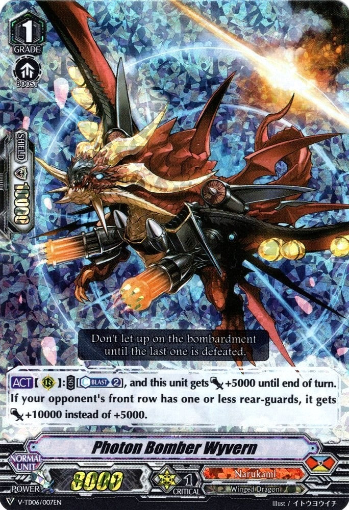 Photon Bomber Wyvern (RRR Foil) (6007) [V-TD06] - Cardfight Vanguard Single