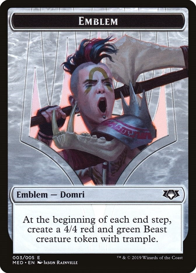 Emblem - Domri Chaos Bringer (0) [MED2] - MTG Single