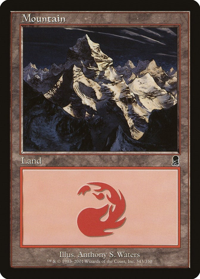 Mountain (343) (343) [ODY] - MTG Single