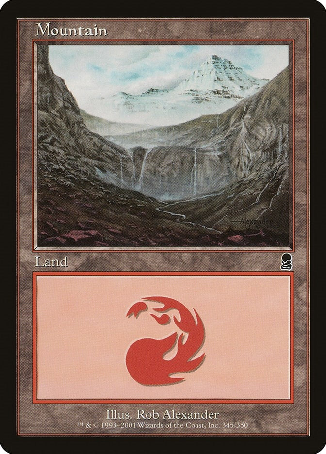 Mountain (345) (345) [ODY] - MTG Single