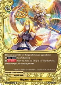 Highest Authority (20029) [S-CBT02] - Future Card BuddyFight Single