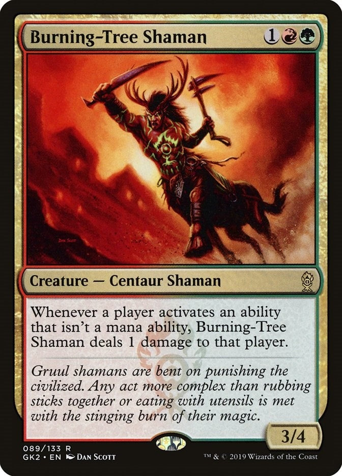 Burning-Tree Shaman (89) [GK2] - MTG Single