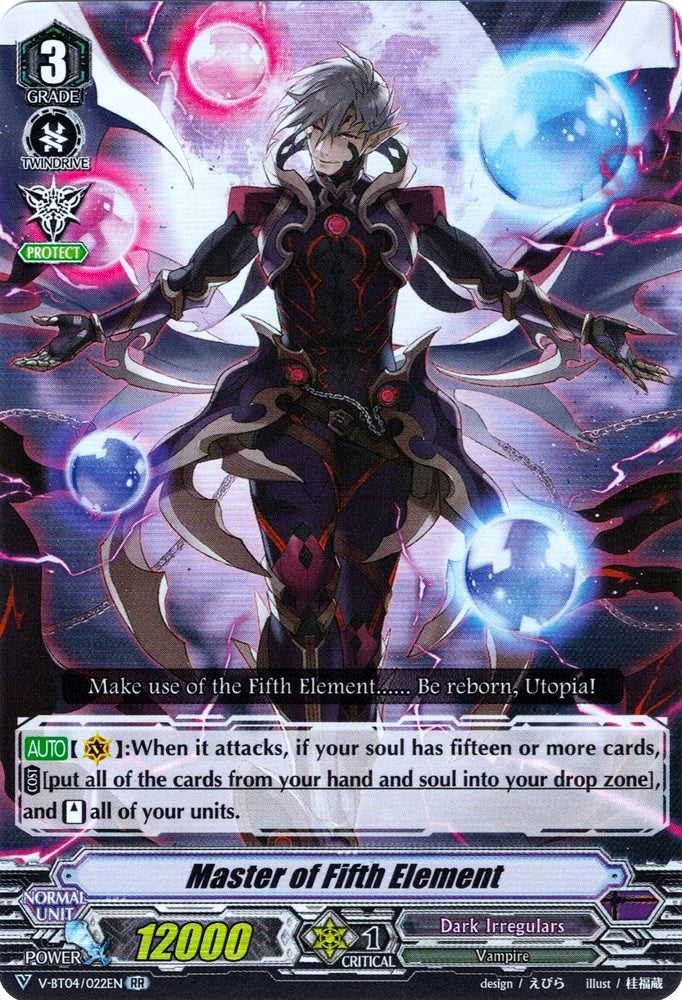 Master of Fifth Element (4022) [V-BT04] - Cardfight Vanguard Single