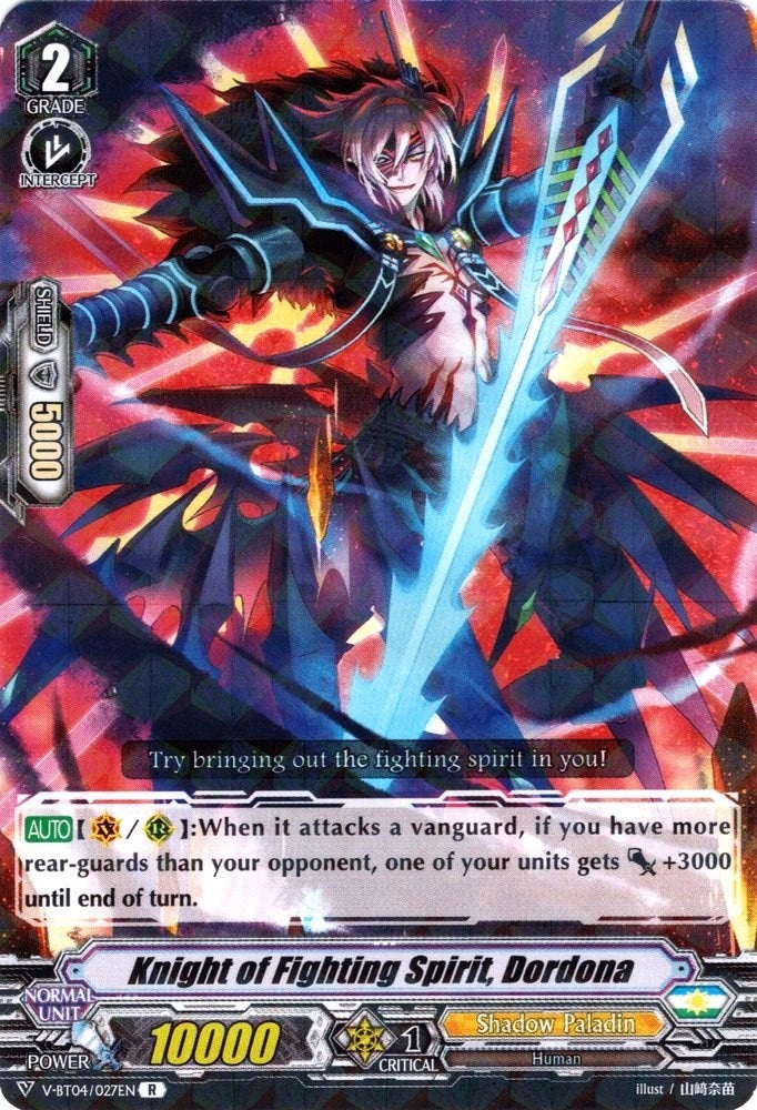 Knight of Fighting Spirit Dordona (4027) [V-BT04] - Cardfight Vanguard Single
