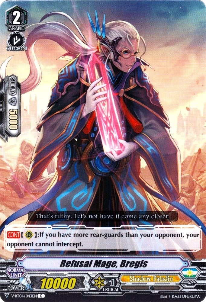 Refusal Mage Bregis (4043) [V-BT04] - Cardfight Vanguard Single