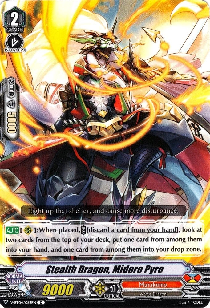 Stealth Dragon Midoro Pyro (4056) [V-BT04] - Cardfight Vanguard Single