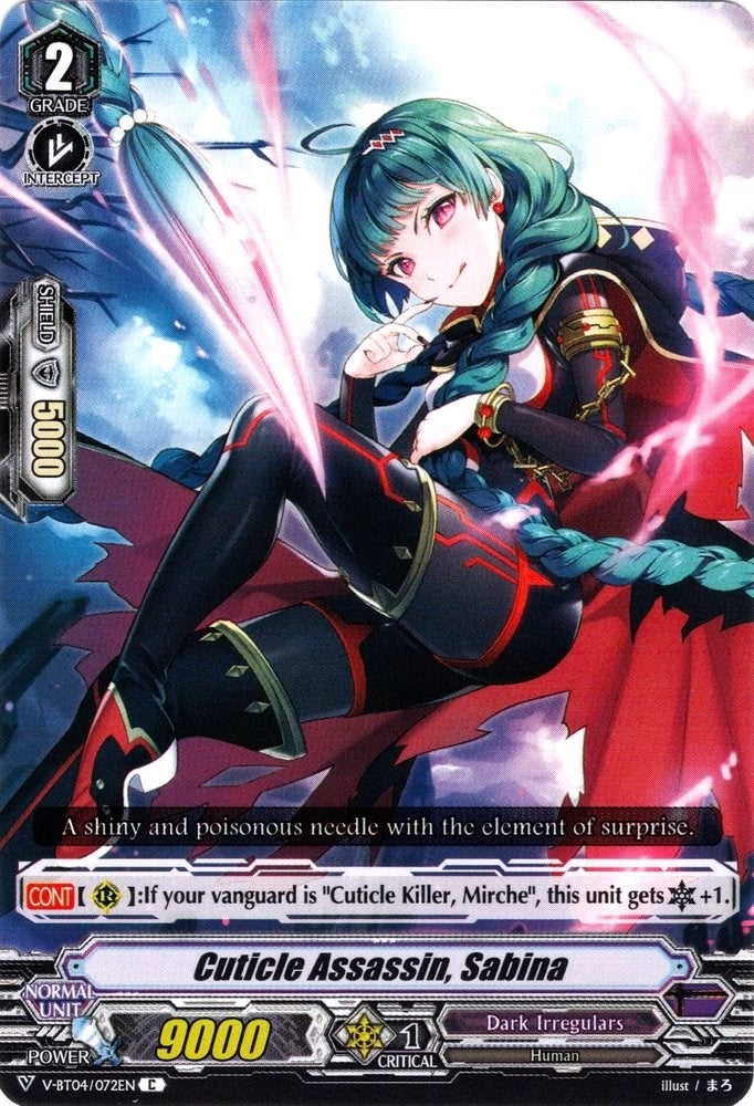 Cuticle Assassin Sabina (4072) [V-BT04] - Cardfight Vanguard Single