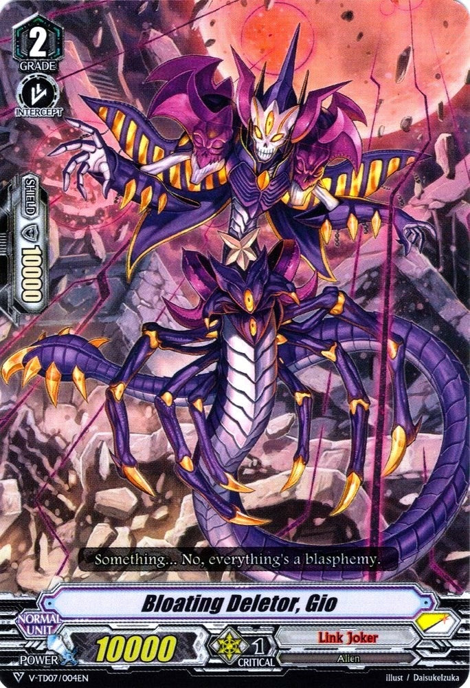 Bloating Deletor Gio (7004) [V-TD07] - Cardfight Vanguard Single