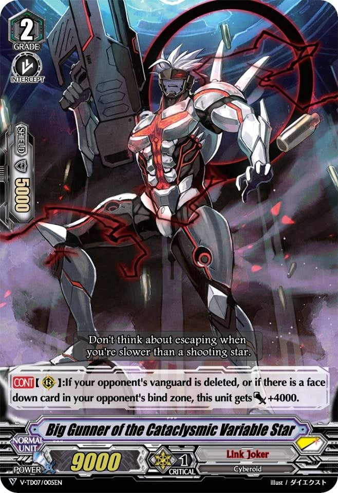 Big Gunner of the Cataclysmic Variable Star (7005) [V-TD07] - Cardfight Vanguard Single