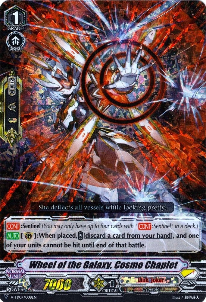 Wheel of the Galaxy Cosmo Chaplet (RRR Foil) (7008) [V-TD07] - Cardfight Vanguard Single