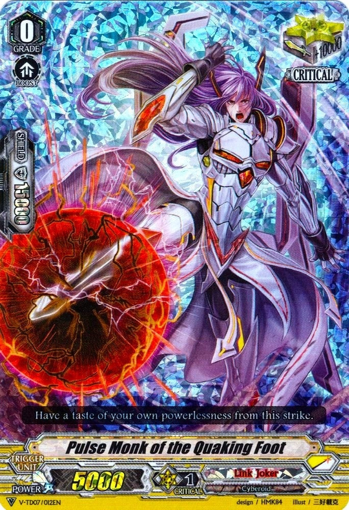 Pulse Monk of the Quaking Foot (RRR Foil) (7012) [V-TD07] - Cardfight Vanguard Single