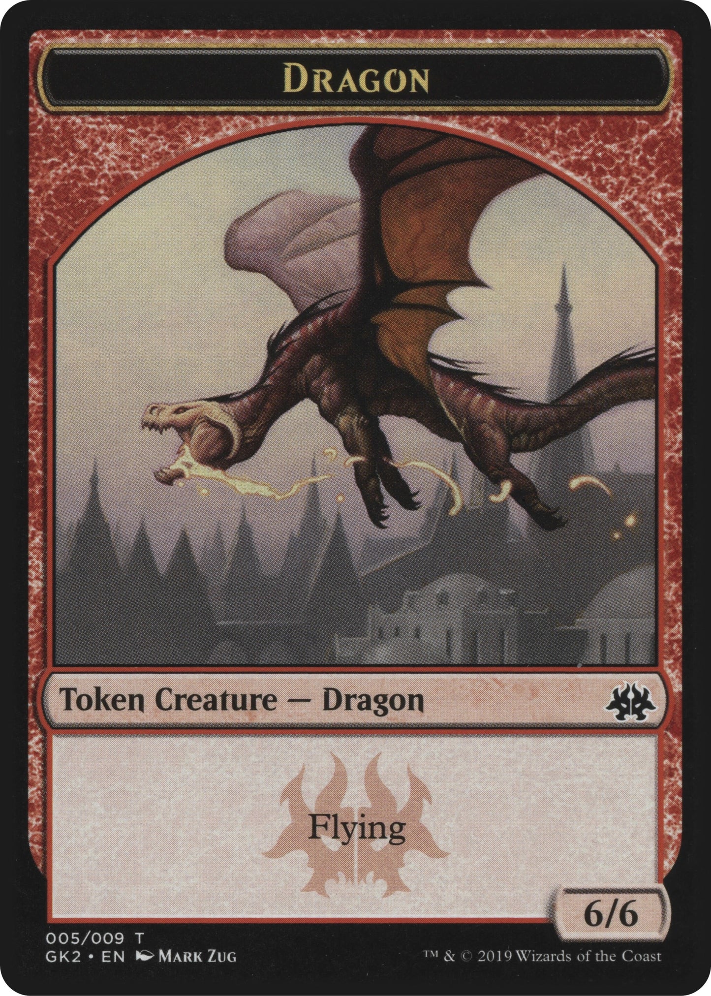 Dragon // Goblin Token (0) [GK2] - MTG Single