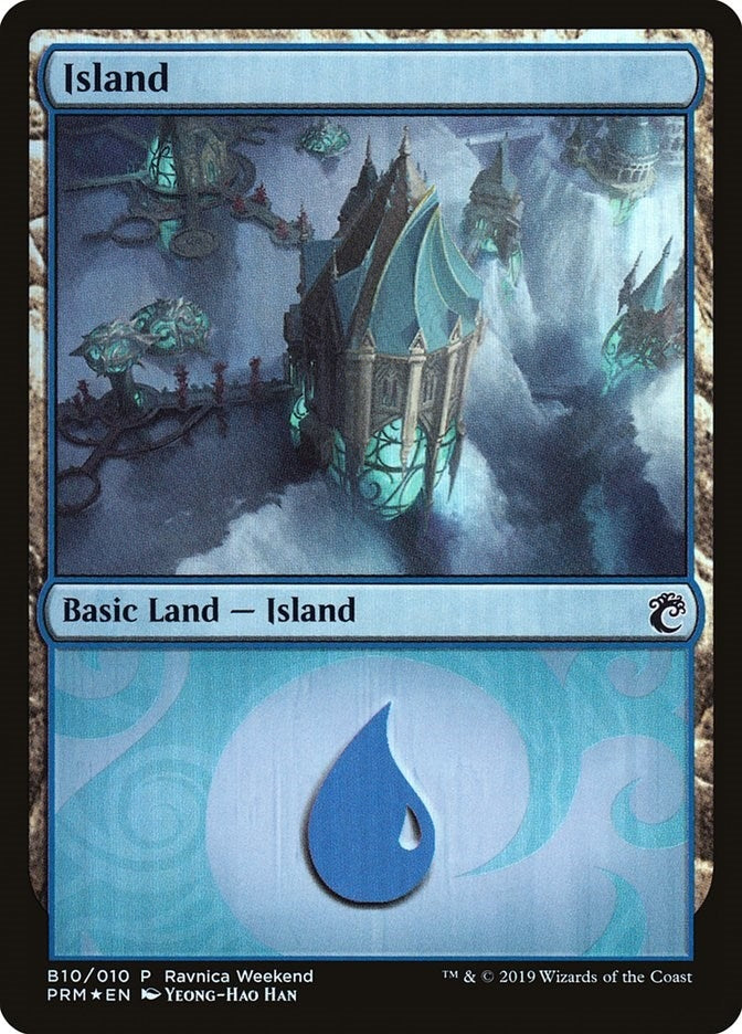 Island - Simic (B10) (10) [LARP] - MTG Single