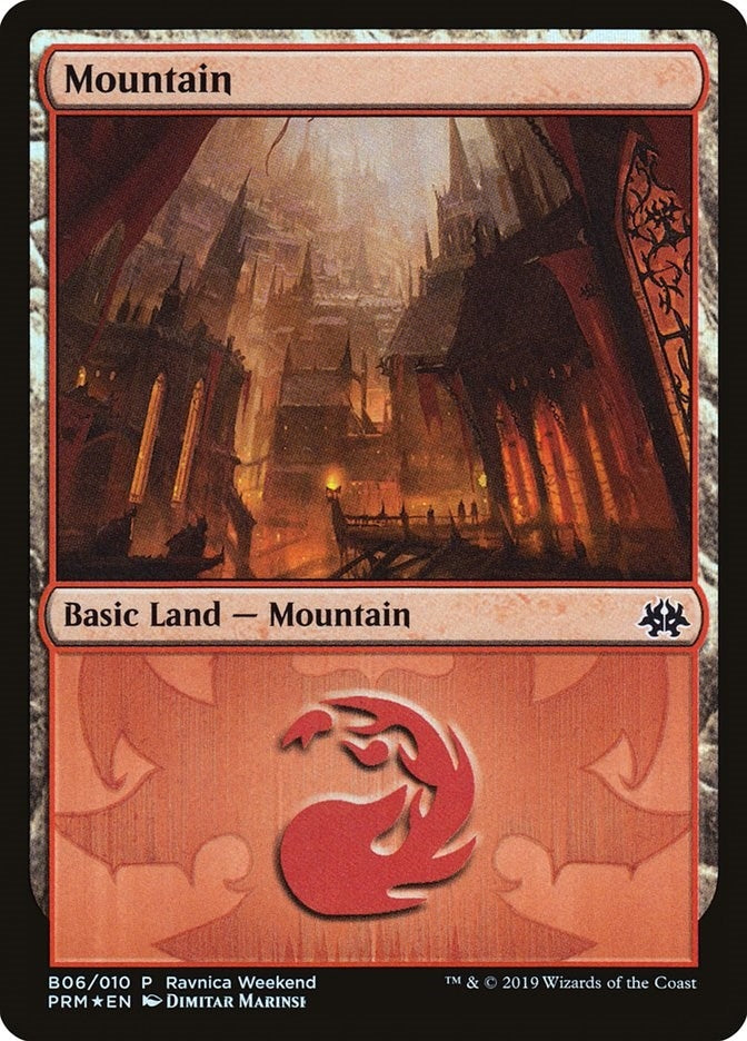Mountain - Rakdos (B06) (6) [LARP] - MTG Single