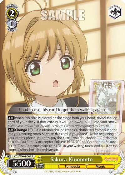 Sakura Kinomoto (1009) [CCS/WX01] - Weiss Schwarz Single