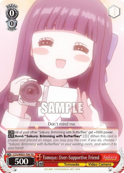 Tomoyo: Over-Supportive Friend (106) [CCS/WX01] - Weiss Schwarz Single
