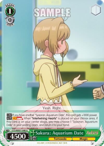 Sakura: Aquarium Date (1040) [CCS/WX01] - Weiss Schwarz Single