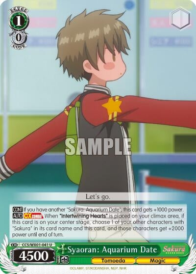 Syaoran: Aquarium Date (1041) [CCS/WX01] - Weiss Schwarz Single