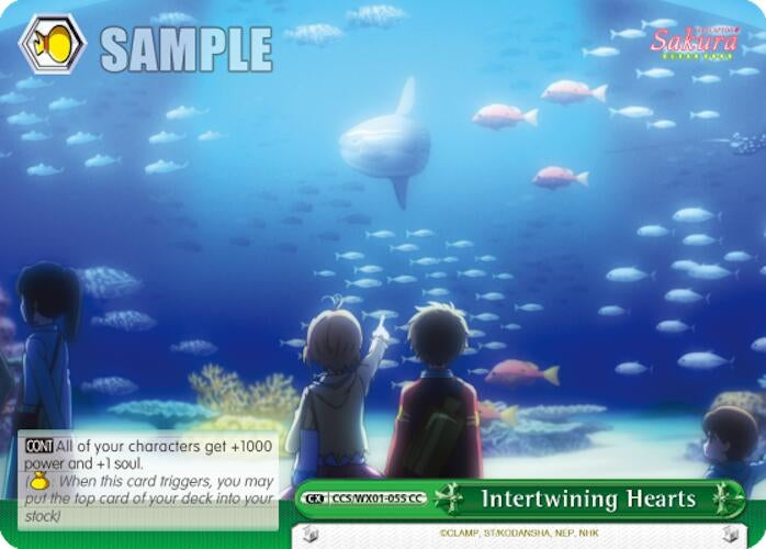 Intertwining Hearts (1055) [CCS/WX01] - Weiss Schwarz Single