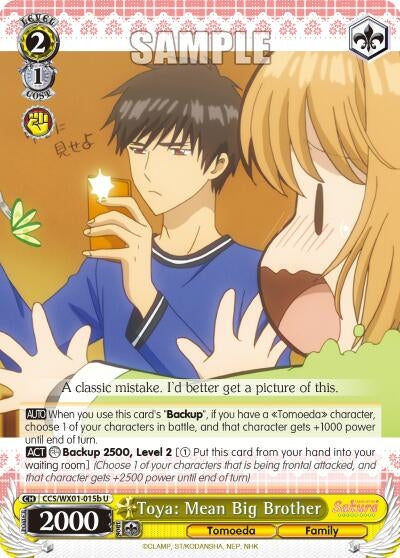 Toya: Mean Big Brother (B) (1015) [CCS/WX01] - Weiss Schwarz Single