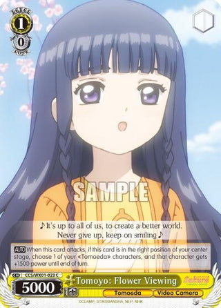 Tomoyo: Flower Viewing (1023) [CCS/WX01] - Weiss Schwarz Single