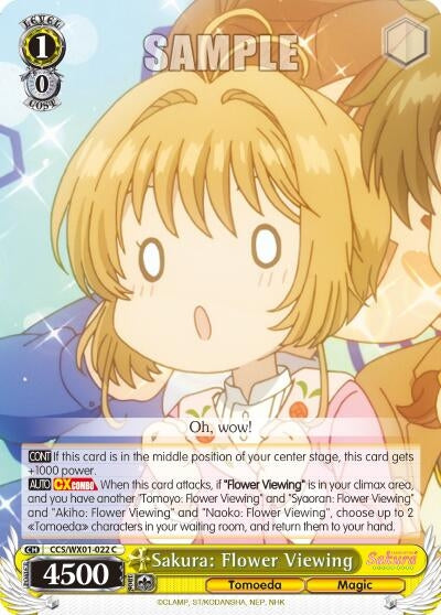Sakura: Flower Viewing (1022) [CCS/WX01] - Weiss Schwarz Single