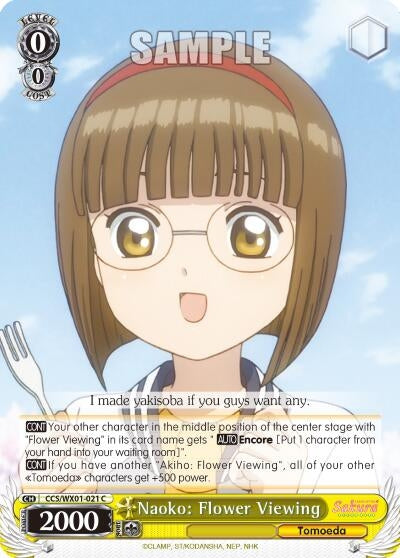Naoko: Flower Viewing (1021) [CCS/WX01] - Weiss Schwarz Single