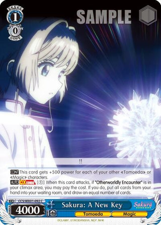 Sakura: A New Key (1092) [CCS/WX01] - Weiss Schwarz Single